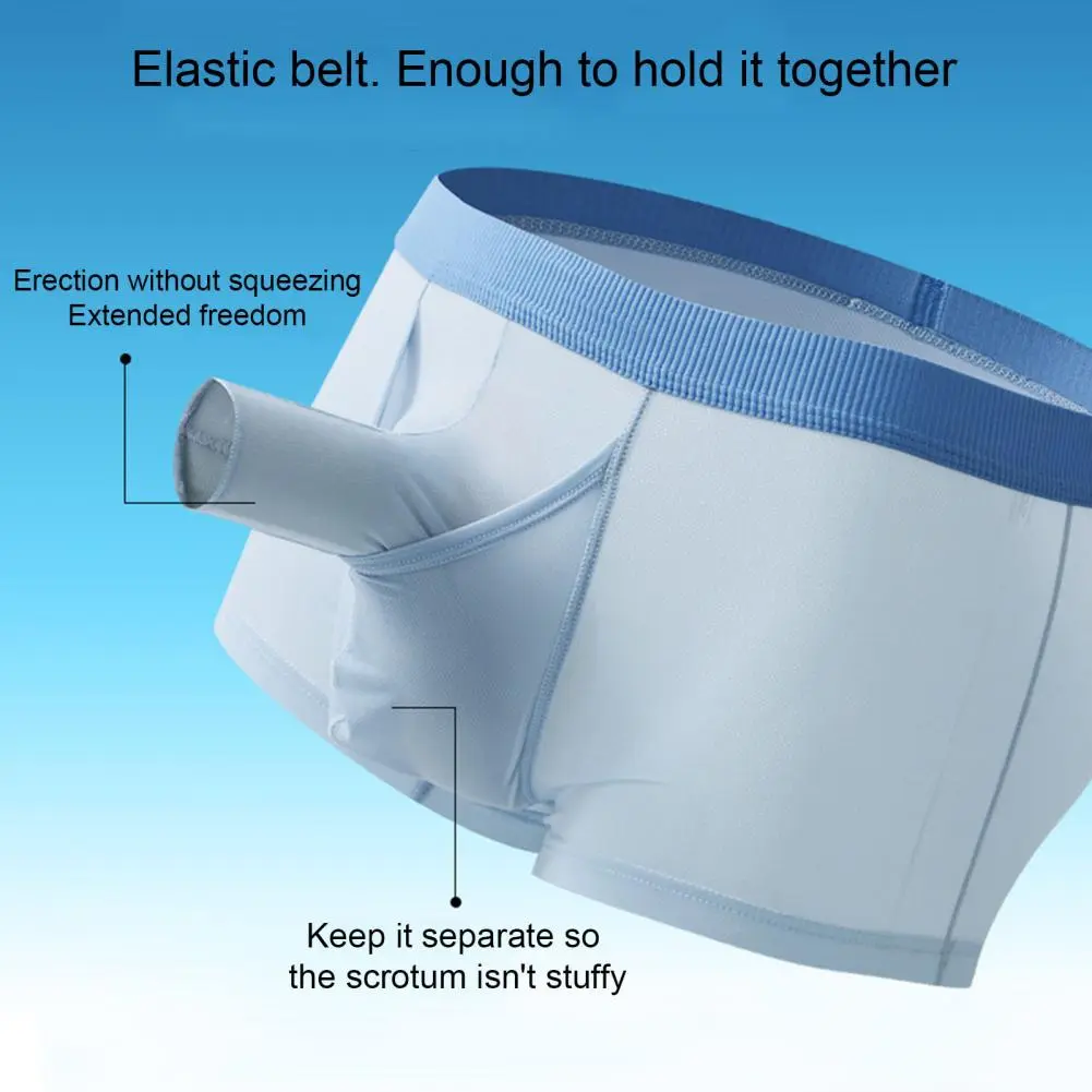 2025 M-2XL Handsome Men Cotton Underpants Elephant Nose U Convex Good Breathability Boxers Men Boxers U Convex Underwear