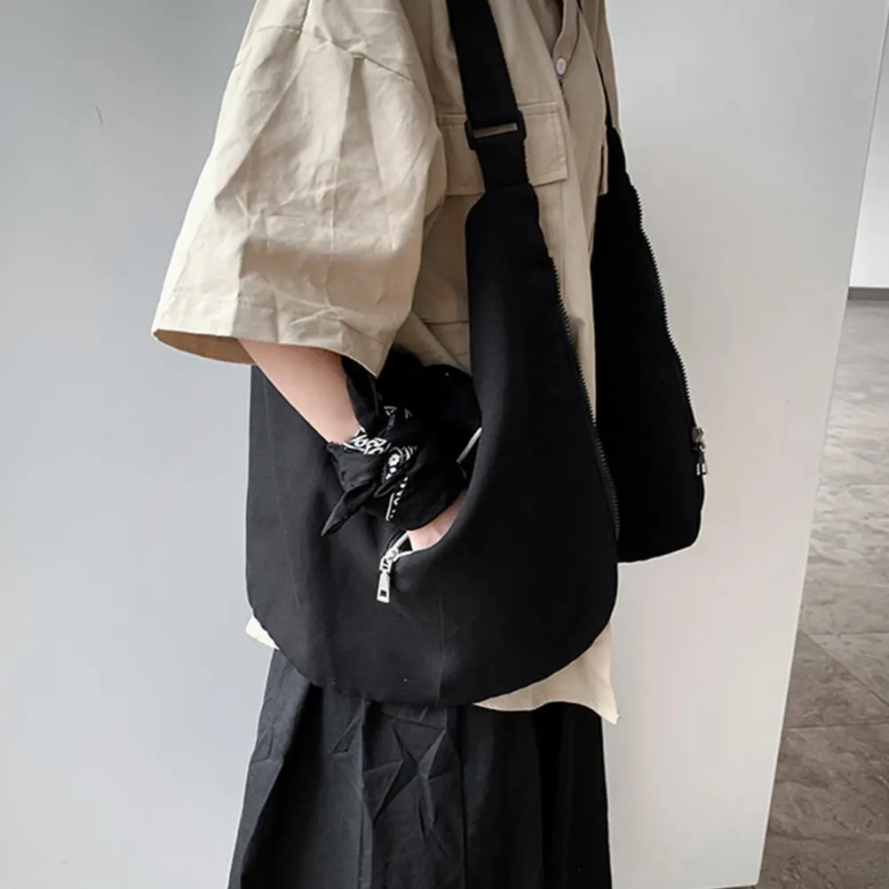 Men Waistcoat Bag Hip Hop Zipper Pockets Cargo Vest Ves Style Backpack High Street Canvas Men Vest Men Women Sports Vest Bag