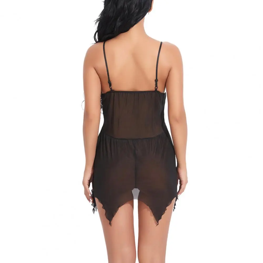 Sexy Lingerie Women Night Dress Night Dress Pajamas Lace Night Dress Erotic Costumes Female Underwear Nightgown G-string Suit