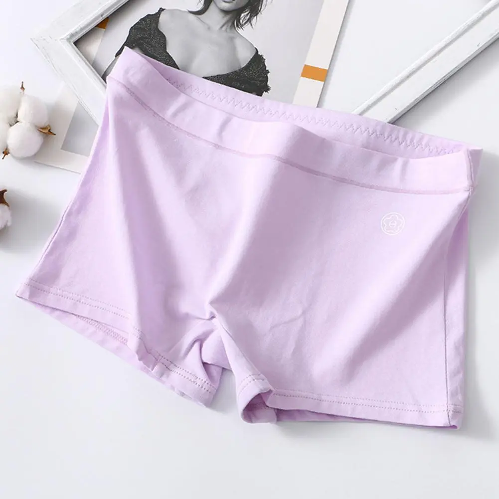 Cotton Women Briefs Boyshort Panties Seamless Underwear Women Boxer Briefs Slim Fit Breathable Undergarments Safe Panties