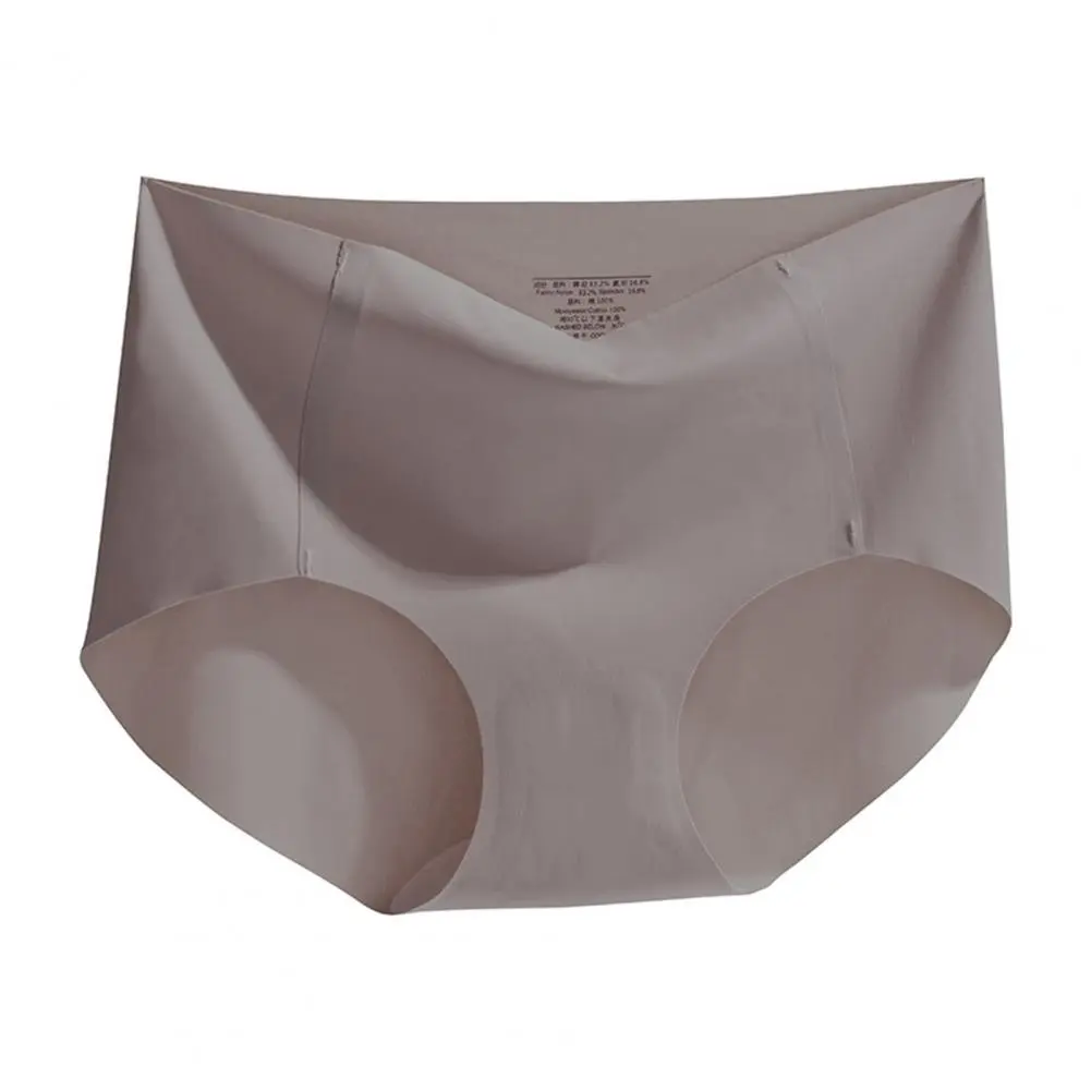 Elastic Panties Women Ice Silk Underwear for Women Mid Waist Bikini Breathable Full Coverage Panties Sexy Triangle Bottoms