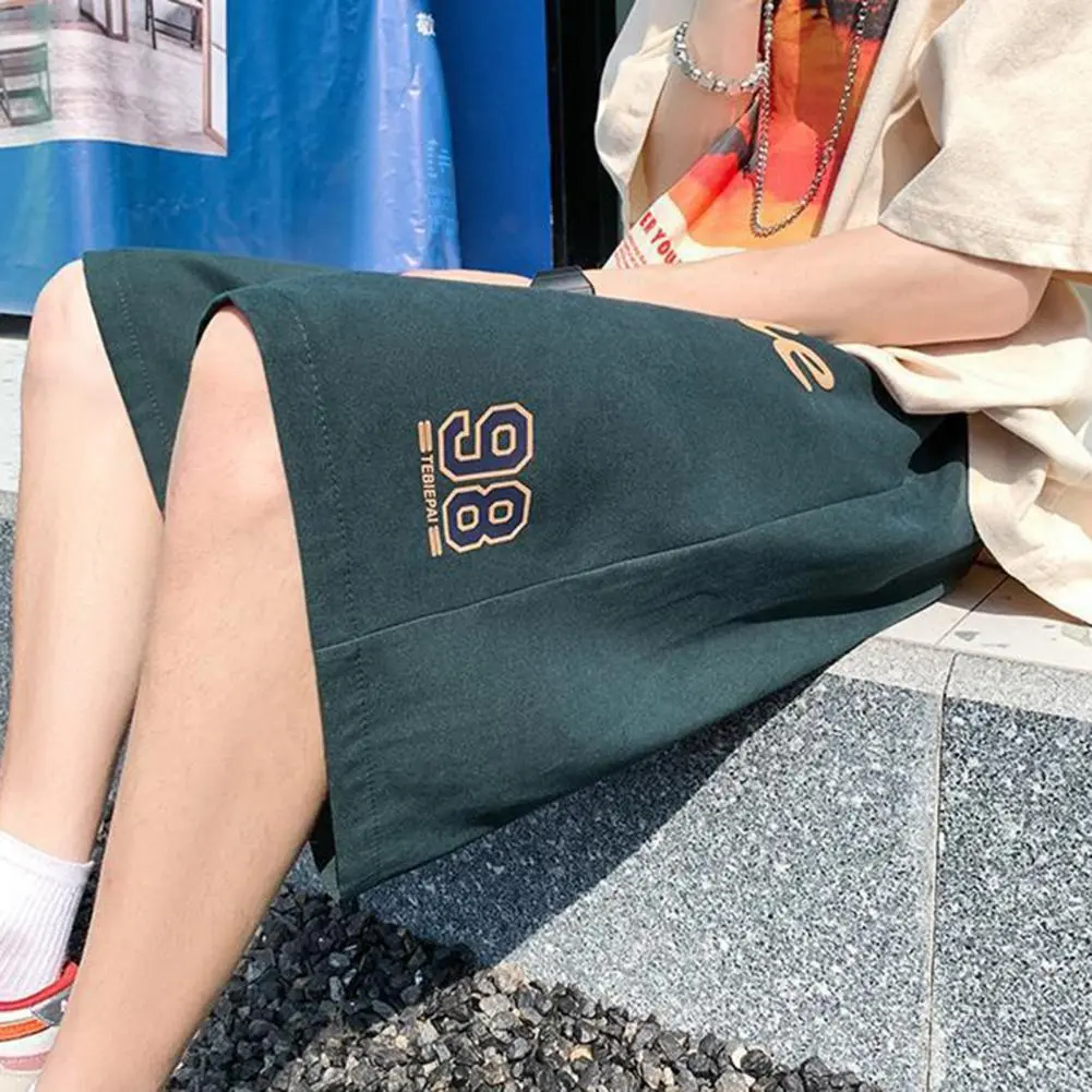 Summer Shorts Thin Men Summer Shorts Loose Exercise  Chic Mid Waist Sports Shorts
