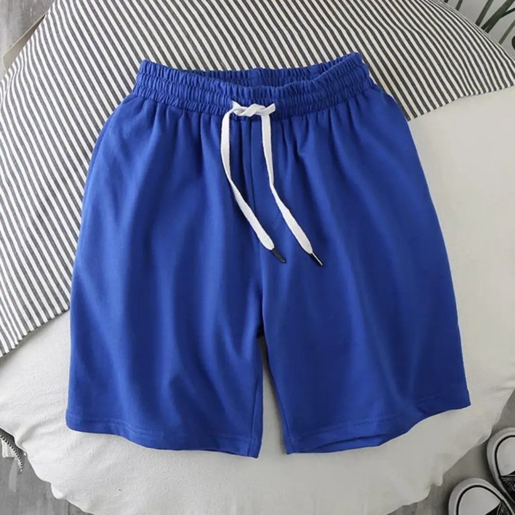 2025 M-3XL Men Summer Fitness Shorts Elastic Waist Drawstring Beach Shorts Casual Pants With Pockets Running Shorts Streetwear