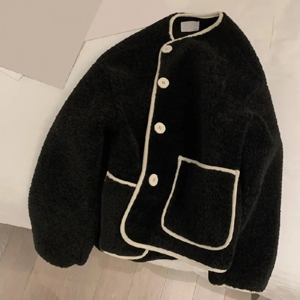 2025 Woolen Coat Thick Formal Office Lady Cardigan Coat Spring Autumn Thin Woolen Coat Single-breasted OL Style Short Jacket