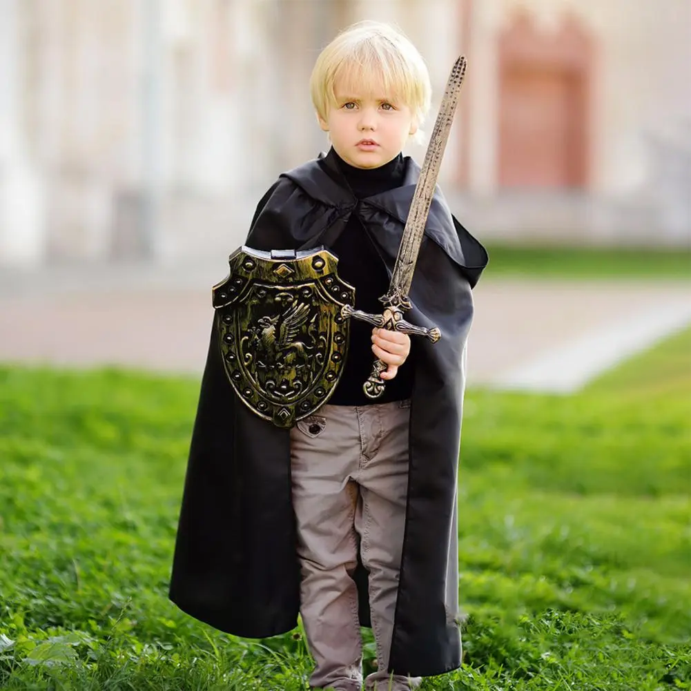 Halloween Cape  Kids Halloween Cloak Festive Witch Cape Hooded Black Robe Halloween Scary Witch Devil Role Play Long Party Cape