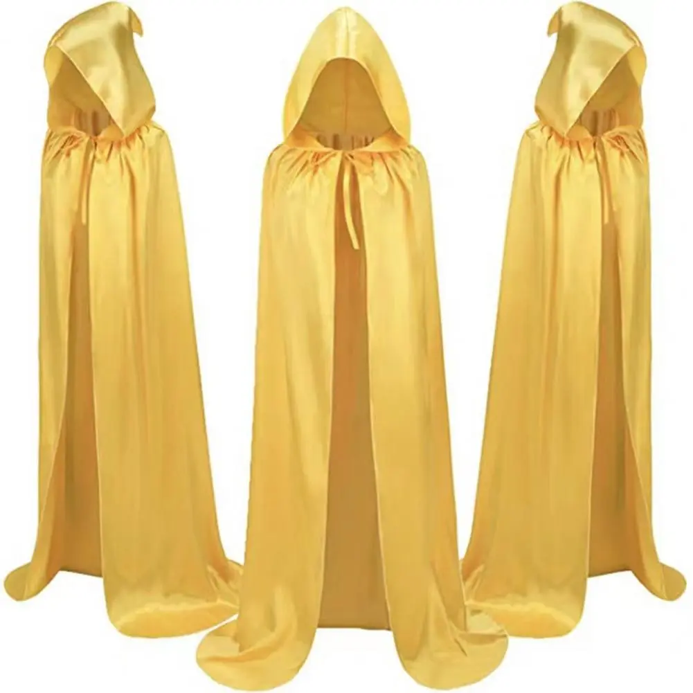 Halloween Cape  Kids Halloween Cloak Festive Witch Cape Hooded Black Robe Halloween Scary Witch Devil Role Play Long Party Cape