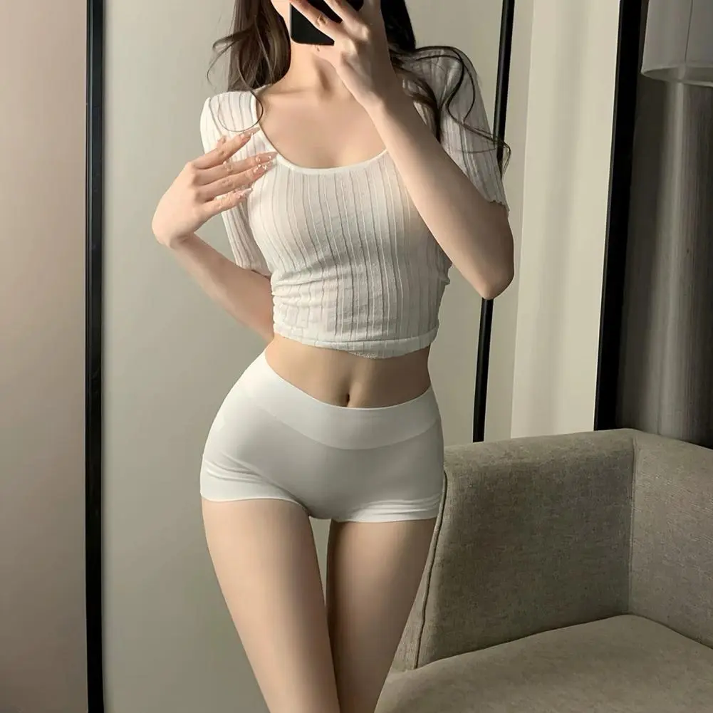 Boyshort Underwear Tight Fit Panties Comfortable Women's Full Coverage Boyshort Panties for Daily Wear Seamless Stretch