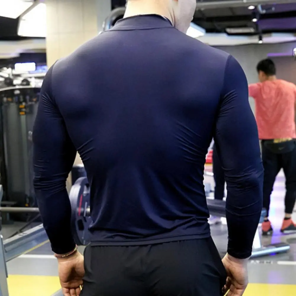 Quick Drying Sport Fitness Shirts Oversized Gym T Shirt Men Compression Running T Shirt Bodybuilding Long Sleeve Sports Shirt