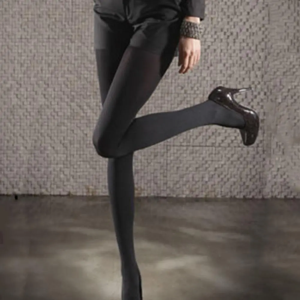 100D Nylon Pantyhose Autumn And Winter Thicken Black Women's Imitation Velvet Pantyhose Nine Point Anti Hook Silk Socks Leggings