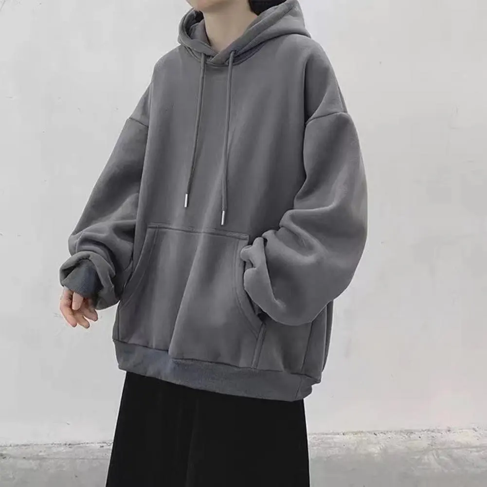 Oversized Sweatshirts Casual Men Winter Hoodie Hooded Long Sleeves Loose Pocket Warm Thick Men/Women's Hoodies sudaderas hombre