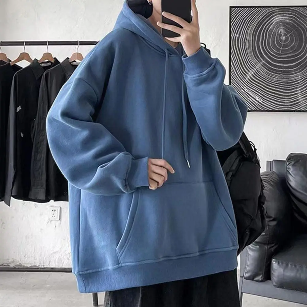 Oversized Sweatshirts Casual Men Winter Hoodie Hooded Long Sleeves Loose Pocket Warm Thick Men/Women's Hoodies sudaderas hombre