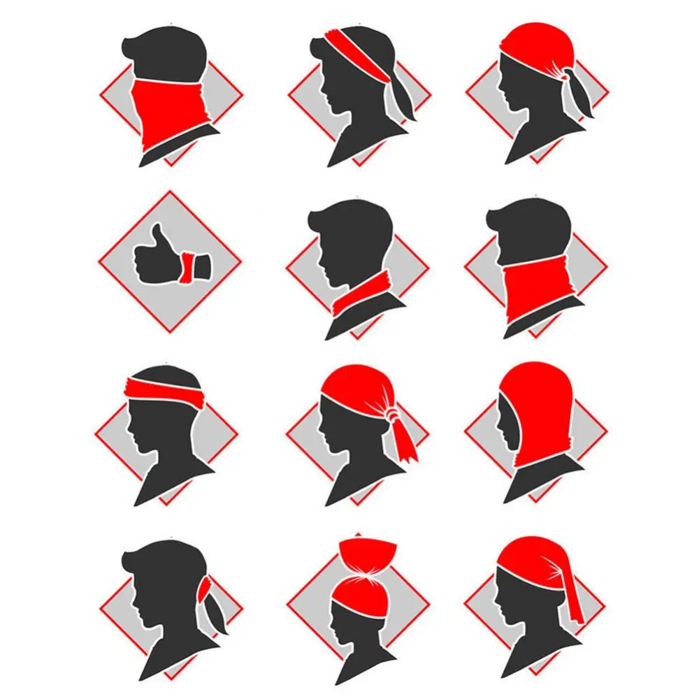 2021 Unisex Headscarf Windproof Women Pure Color Cycling Head Wrap Bandana Scarf Headwear Warm Easy to wear for Cycling Lovers