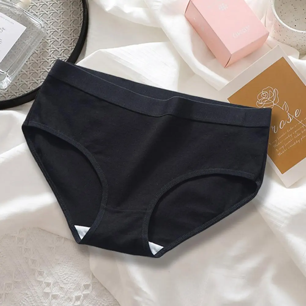 Seamless Cotton Panties Cotton Women Panties Comfortable Women's Cotton Underwear Mid Waist Stretch Briefs Seamless for Ladies