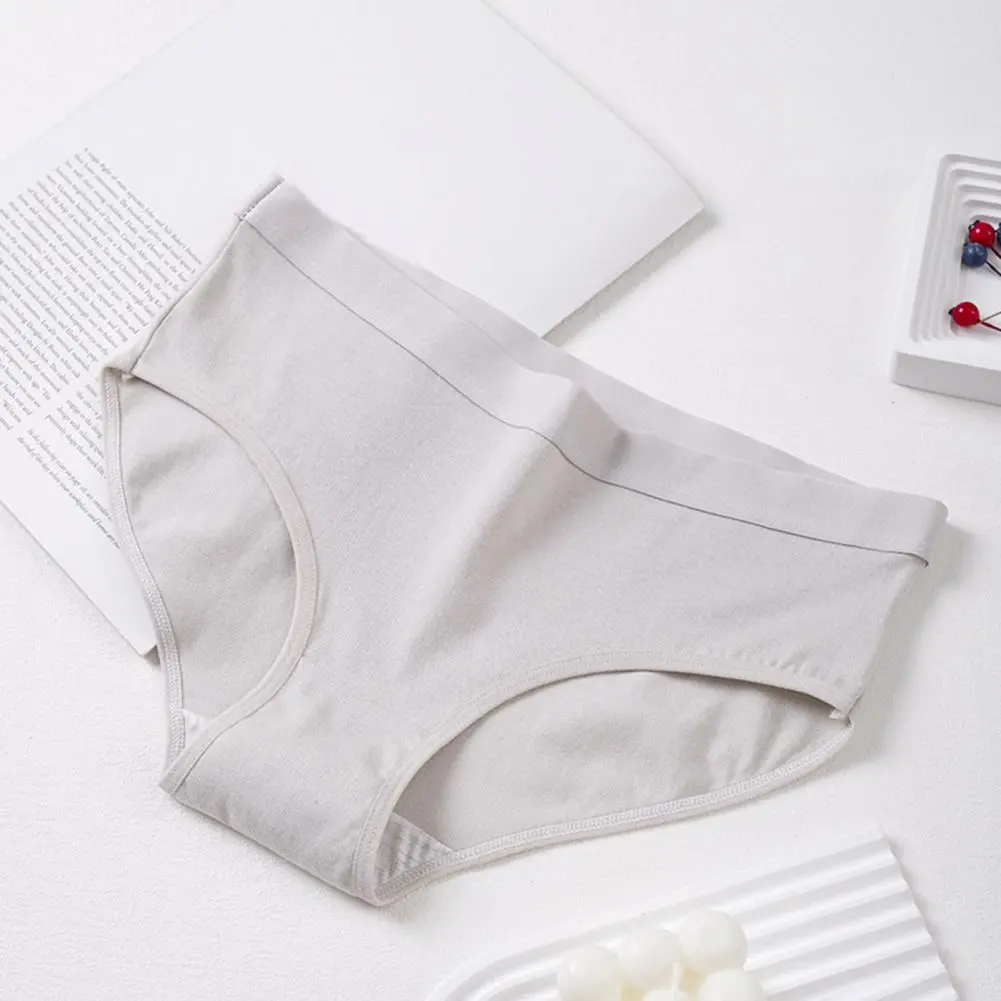 Seamless Cotton Panties Cotton Women Panties Comfortable Women's Cotton Underwear Mid Waist Stretch Briefs Seamless for Ladies