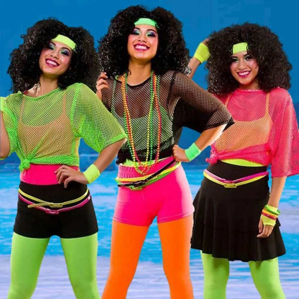 Sexy Crop Top Fishnet Women T-shirt Mesh See Through T Shirt Fishnet Hollow Out Beach Cover Up Nightclub Party Dance Top Blouses
