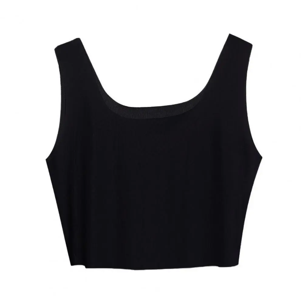 Stretchy Nylon Vest Elastic Sleeveless Vest Elastic Cooling Sleeveless Camisoles Women's Silky Tank Tops Seamless Ice for Summer