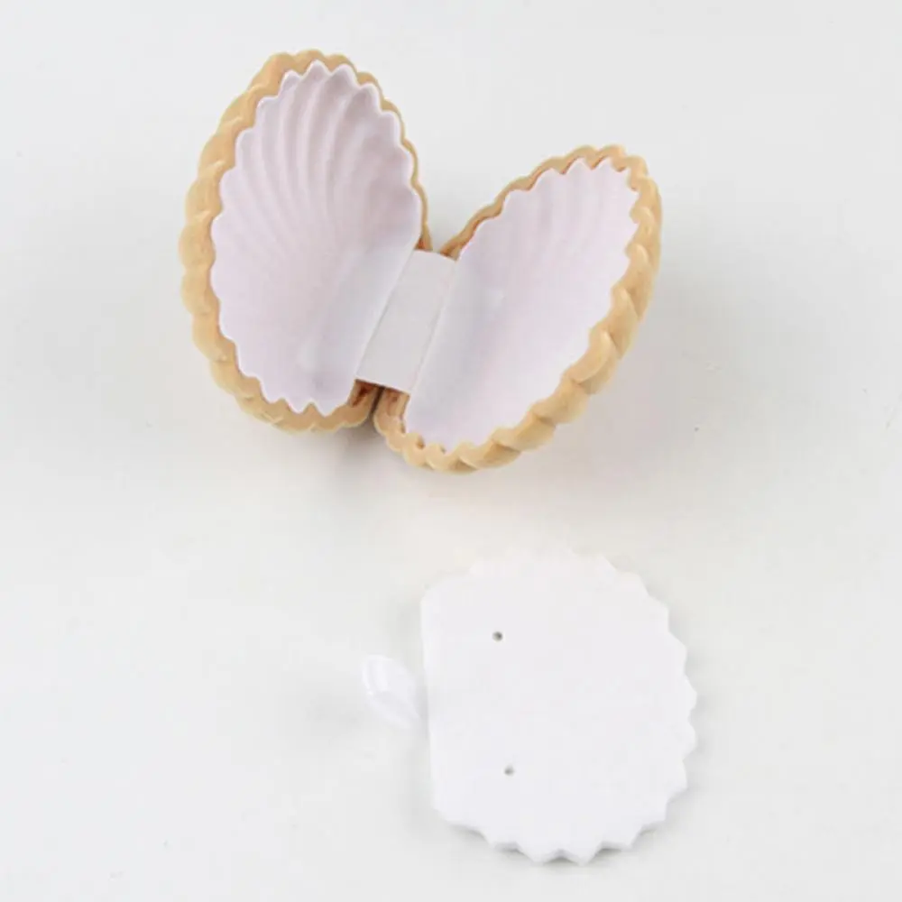 Flannel Jewelry Box Sea Shell Earring Ring Necklace Display Storage Box Organizer Gift Packing Box Ring Box Mini Jewelry Case