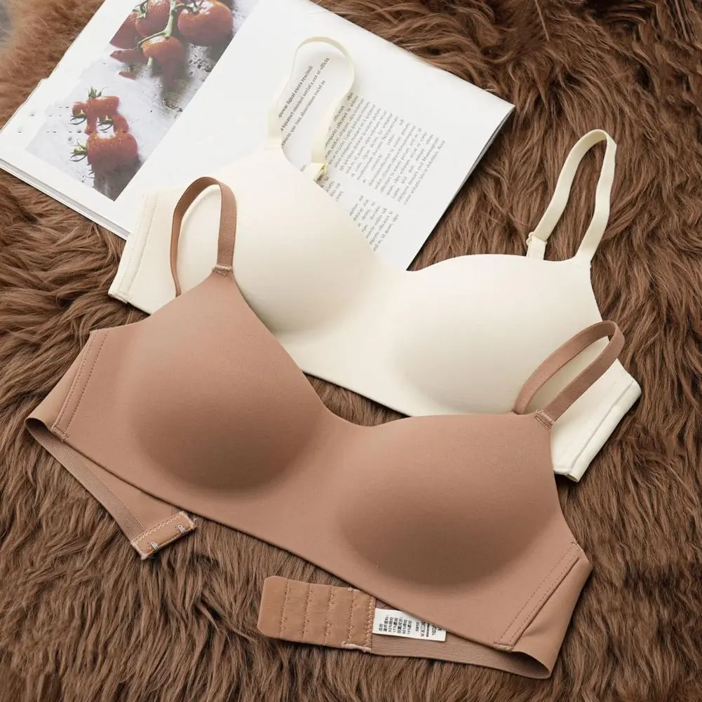 Women Bra Seamless Push Up Wireless Underwear Women's No Steel Ring Bralette 3/4 Cup Bra Push Up Comfort Invisible Bra Underwear