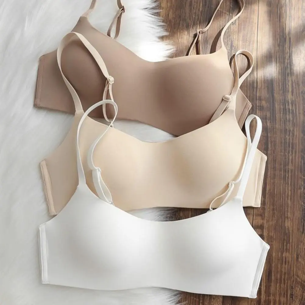 Women Bra Seamless Push Up Wireless Underwear Women's No Steel Ring Bralette 3/4 Cup Bra Push Up Comfort Invisible Bra Underwear