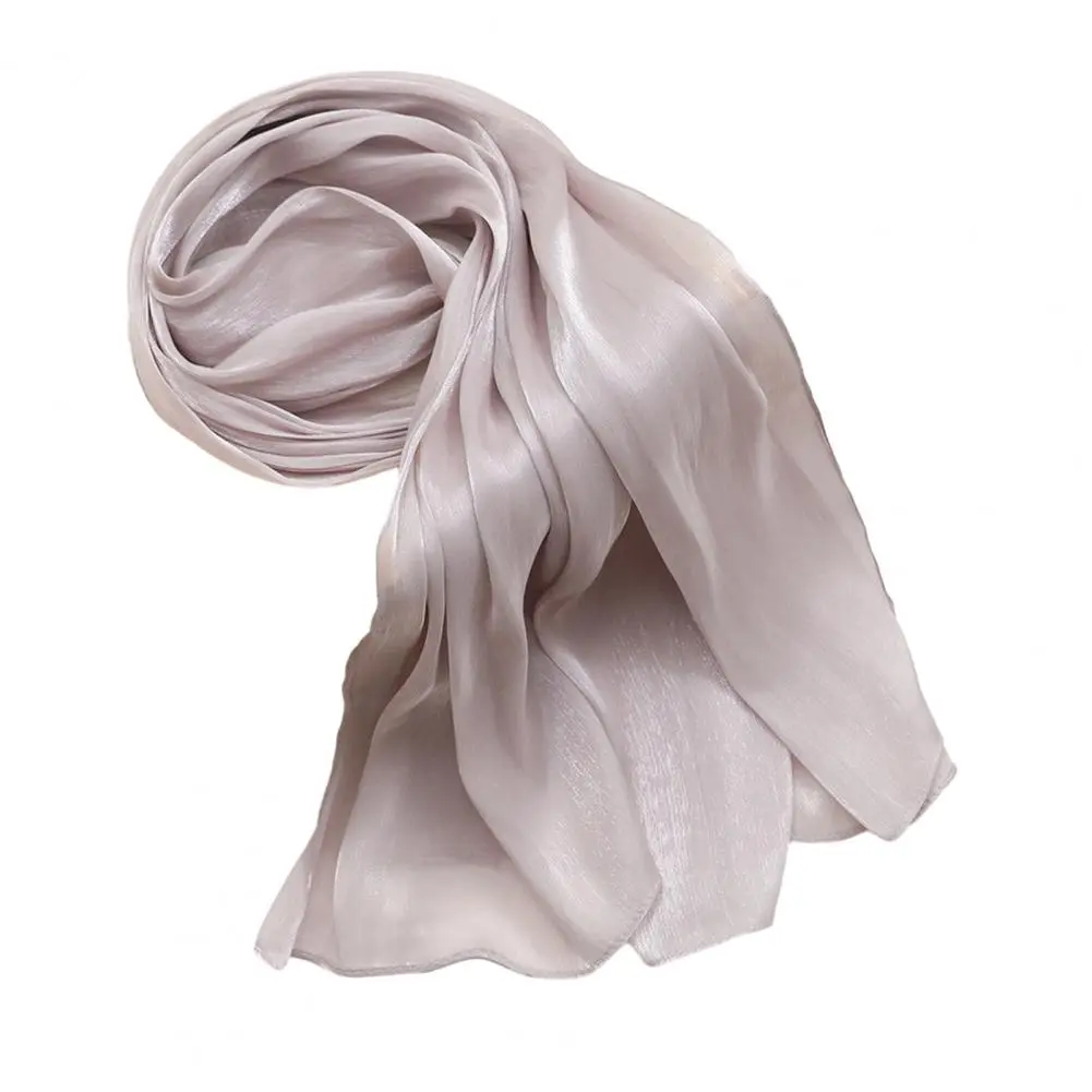 Solid Color Shawl Multi-functional Scarf Versatile Solid Color Women's Headscarf Shawl for Uv Protection Daily Wear Large Size