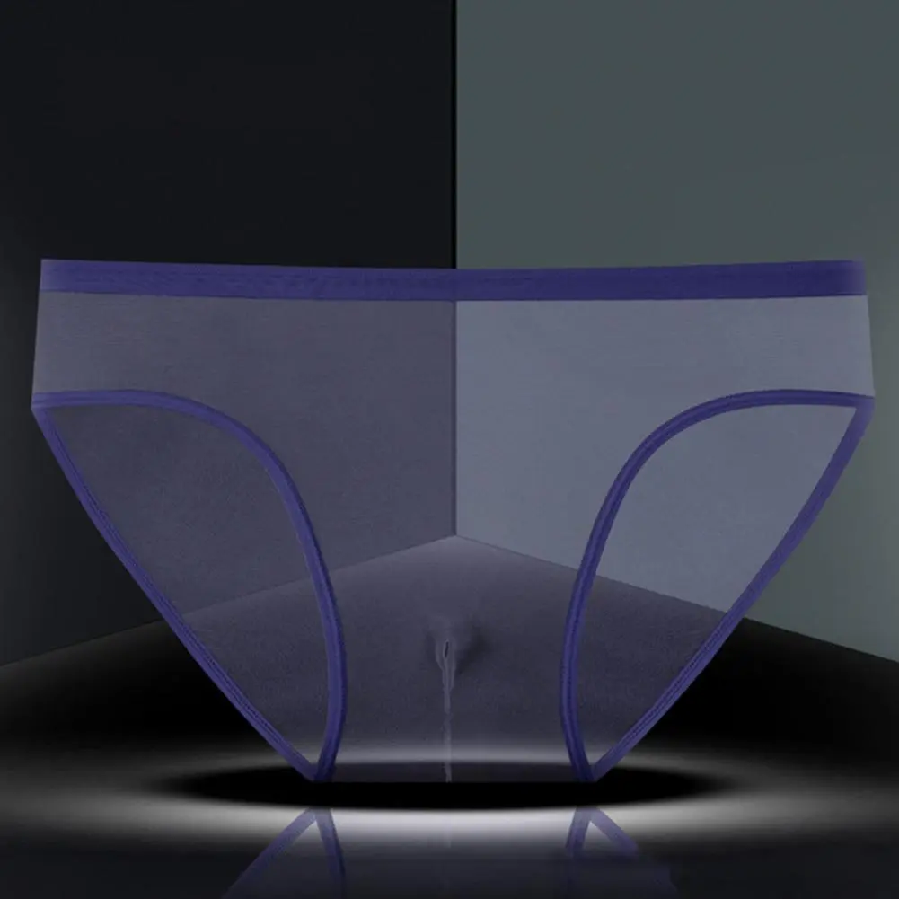 Men Briefs with Separate Pouches Men Briefs Men's Mid-rise Perspective Briefs with Separate Pouches Soft Texture for Comfort