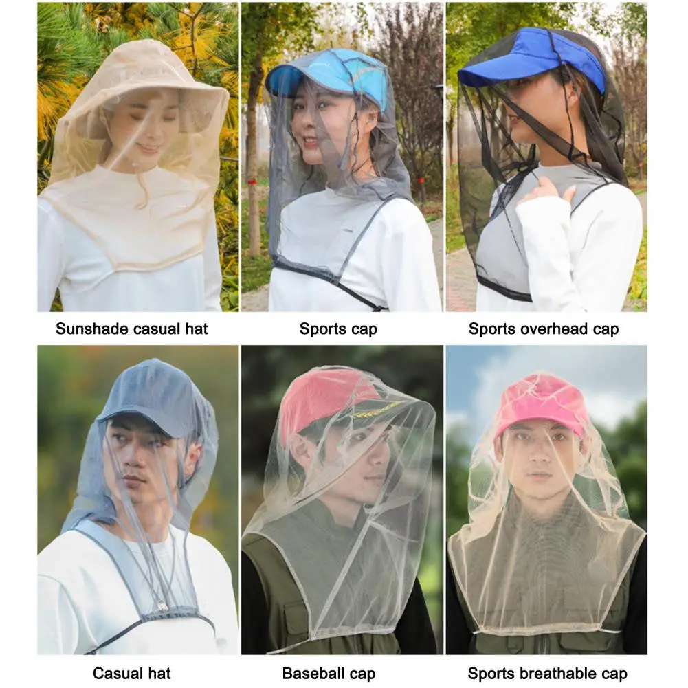 Durable Hunter Mesh Net Insect-proof Hat Mesh for Fishermen Mosquito-proof Mesh Net Hat for Outdoor Activities Hunter for Summer