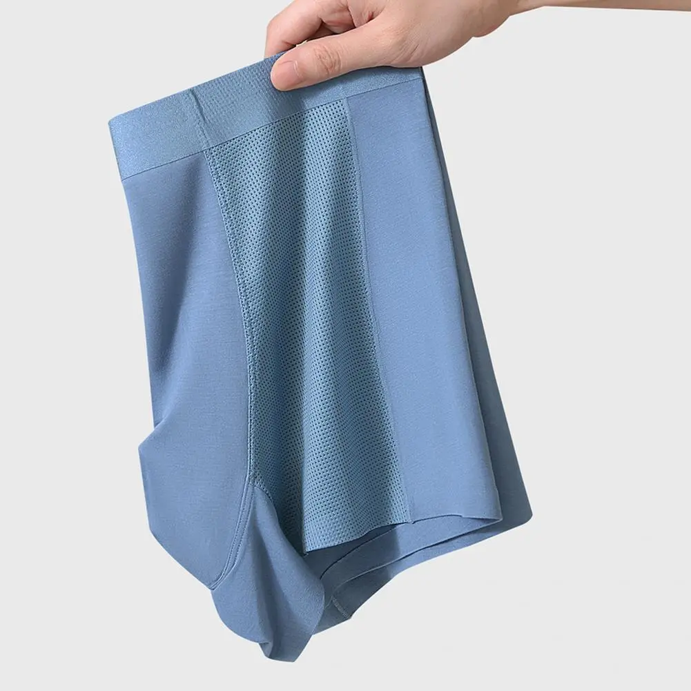 High Elasticity Boxer Briefs for Him Men Modal Boxer Underwear Men's Modal Boxer Briefs with Breathable Mesh Design for Daily