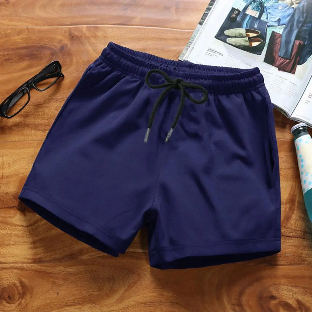 2025 M-3XL Men Running Shorts Elastic Waist Drawstring Gym Short Pants Drawstring Waist Sports Shorts Men Running Shorts