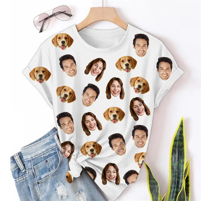 DIY Custom Photo T-shirt For Men Clothes Personality O Neck Short Sleeve Jersey T Shirts Customized Sport Breathable Tees Tops