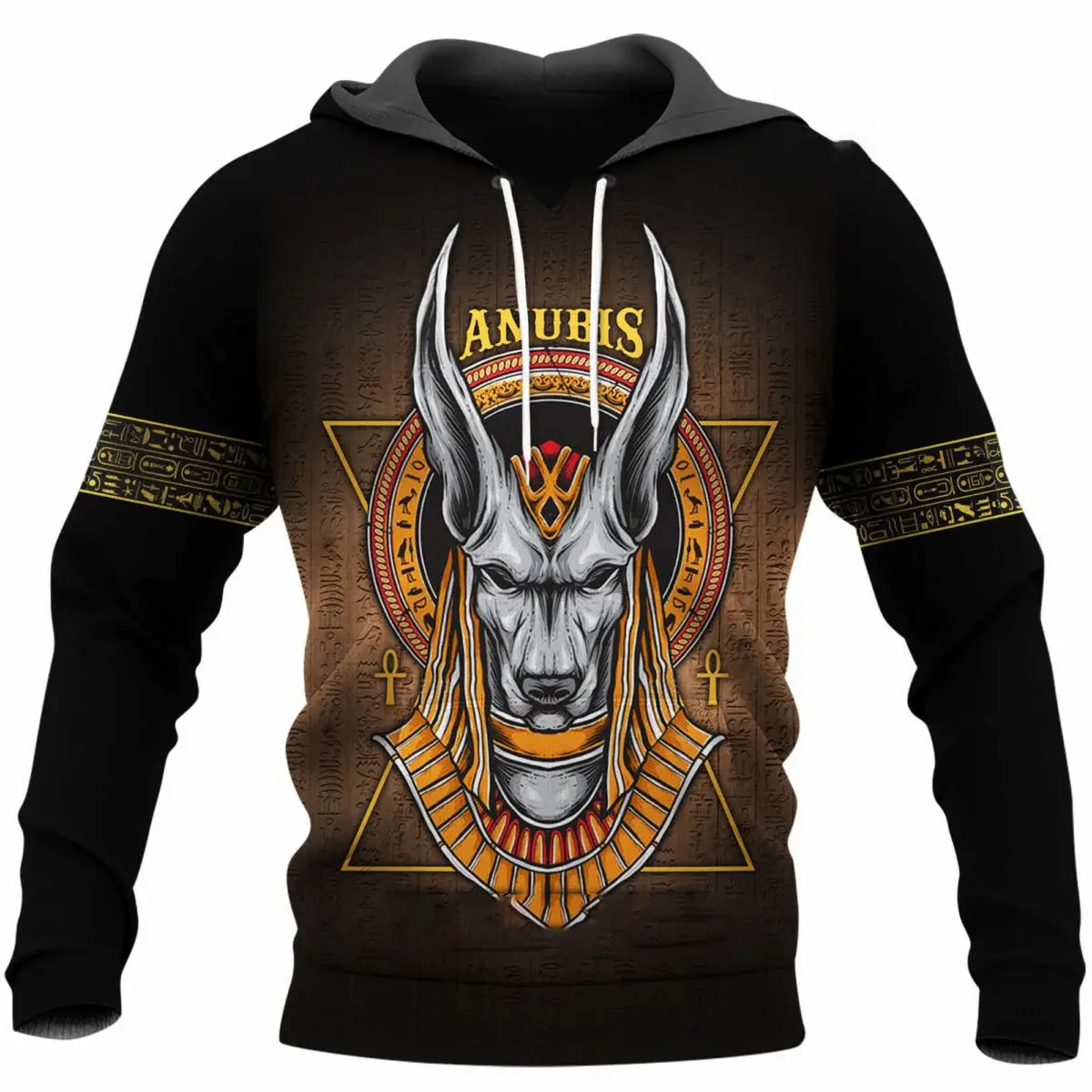 Men's Hoodie Eygpt Anubis Design Hoodies 3D Print Graphic Tops Autumn Long Sleeve Streetwear Hooded Hoodie For Men Clothes