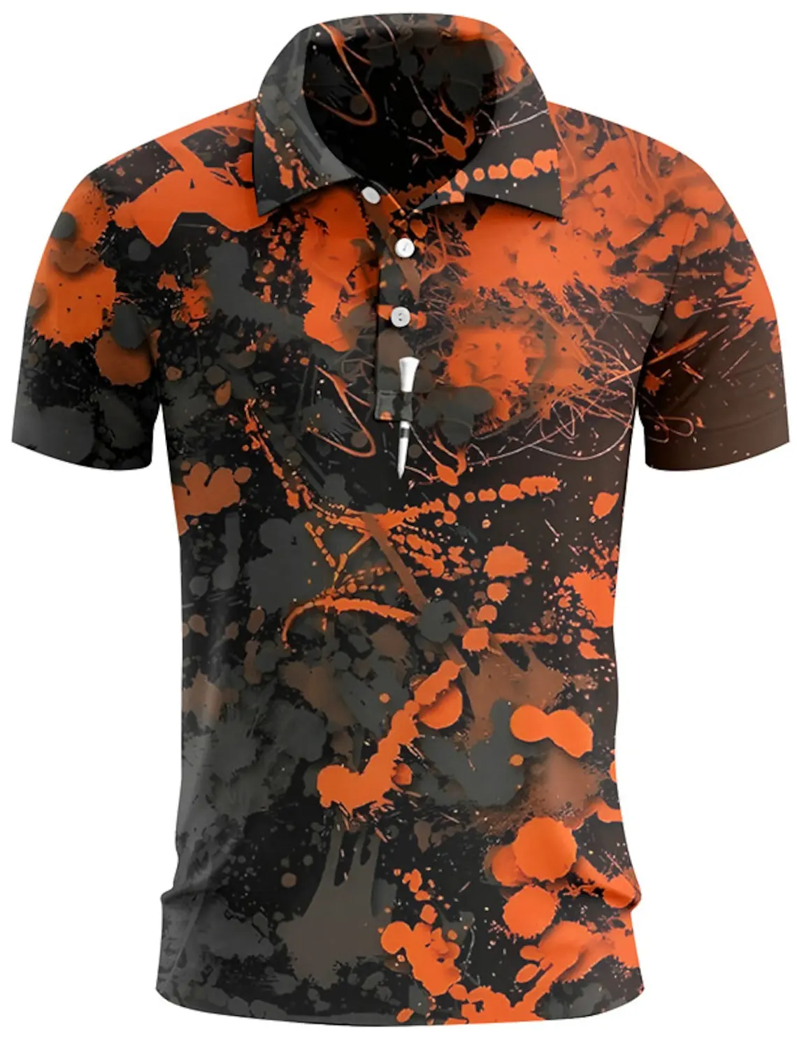 Men's Polo Shirts Golf Shirt Button Up Breathable Quick Dry Moisture Wicking Short Sleeve Mans Clothes Summer Tennis Sportswear