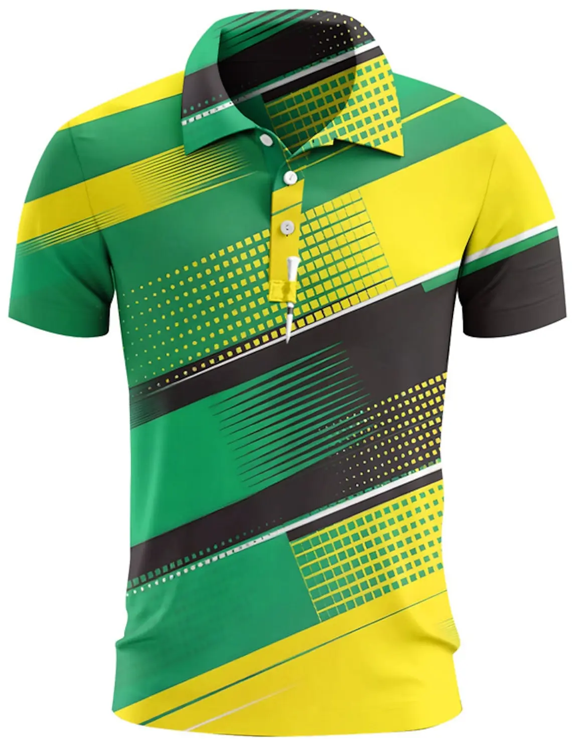 Men's Polo Shirts Golf Shirt Button Up Breathable Quick Dry Moisture Wicking Short Sleeve Mans Clothes Summer Tennis Sportswear