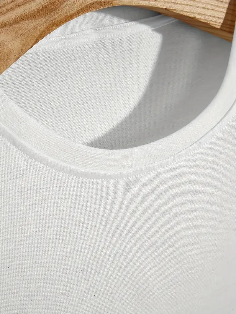 Summer Men's Casual Wolf In Waves Art Print T-Shirt casual T-shirt street men's tops large size short-sleeved tee loose clothing