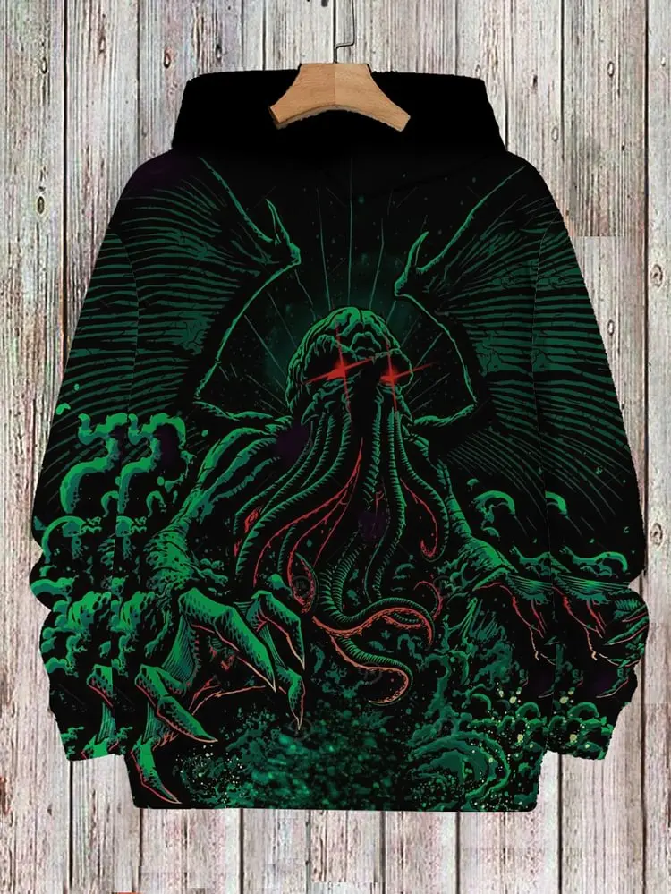 2024 Autumn and Winter Anime Men's Hoodie Art Leisure Sports Daily Sweatshirt Hoodie Printed Pattern New Autumn and Winter