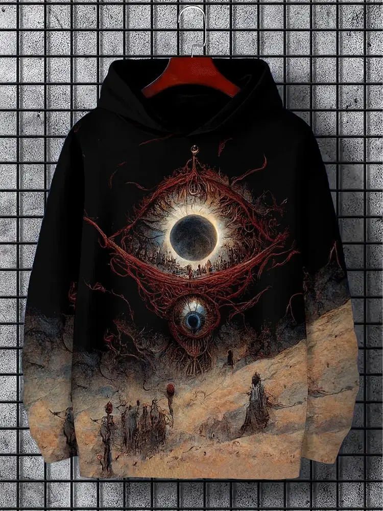 2024 Autumn and Winter Anime Men's Hoodie Art Leisure Sports Daily Sweatshirt Hoodie Printed Pattern New Autumn and Winter