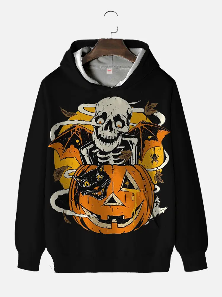 2024 Men's Fashion 3D Printed Hoodie Sports Outdoor Halloween Hoodies Hooded Print Front Pocket Fall Designer Hoodies Sweatshirt