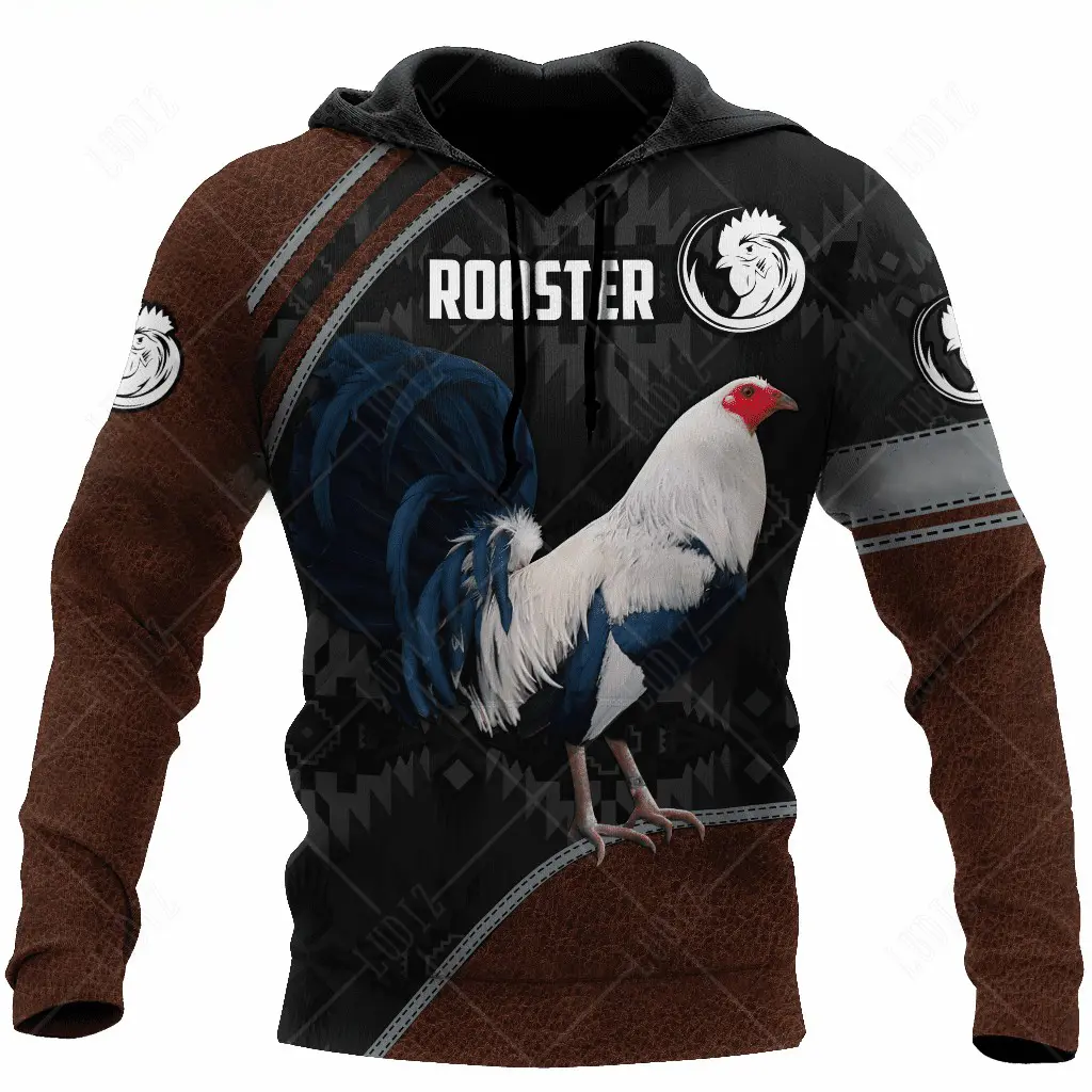 Men's Hoodie Mexican Hoodies 3D Print Mexican Rooster Graphics Tops Autumn Long Sleeve Streetwear Hooded Hoodie For Men Clothing