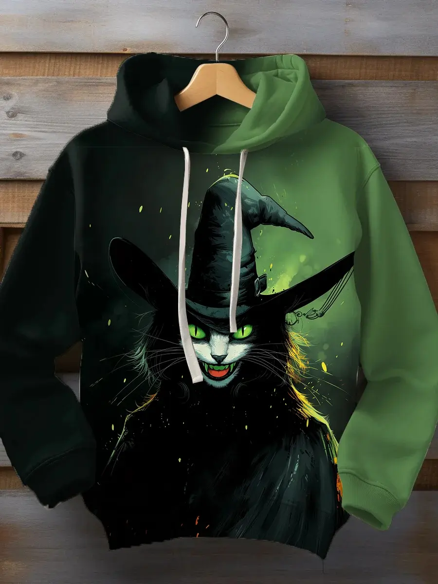 Men's Pumpkin Wine Art Casual Hoodie Halloween Day Men's Fashion 3D Print Hoodie Vacation Club Hoodies Hooded Pocket weatshirt