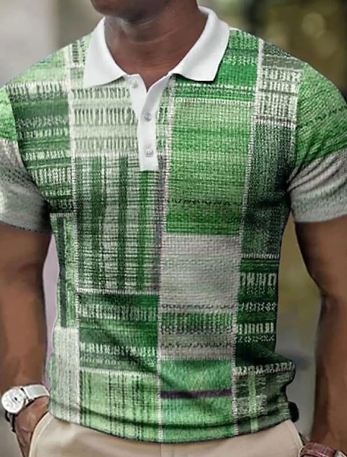 Men's Geometry Graphic Classic Prints Polo Shirt Fashion Golf Shirt Short Sleeves Shirt Outdoor Street Print Clothing Apparel