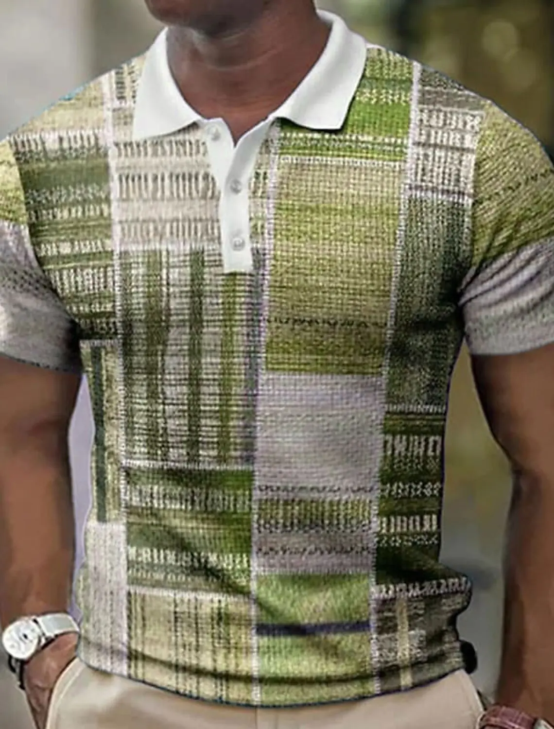Men's Geometry Graphic Classic Prints Polo Shirt Fashion Golf Shirt Short Sleeves Shirt Outdoor Street Print Clothing Apparel