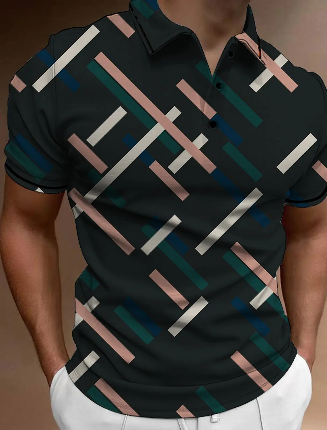 Fashion Men's Button Polo Shirts Casual Summer Short Sleeves Men Male Polo Tee Shirt Mens Tops Street Mans Golf Clothing Clothes
