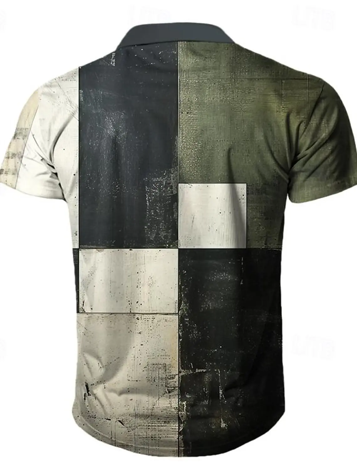 Men's Plaid Polo Shirts Golf Shirt Short Sleeve Polo Shirts Collared Shirts Vintage Casual Vacation Wear Formal Wear