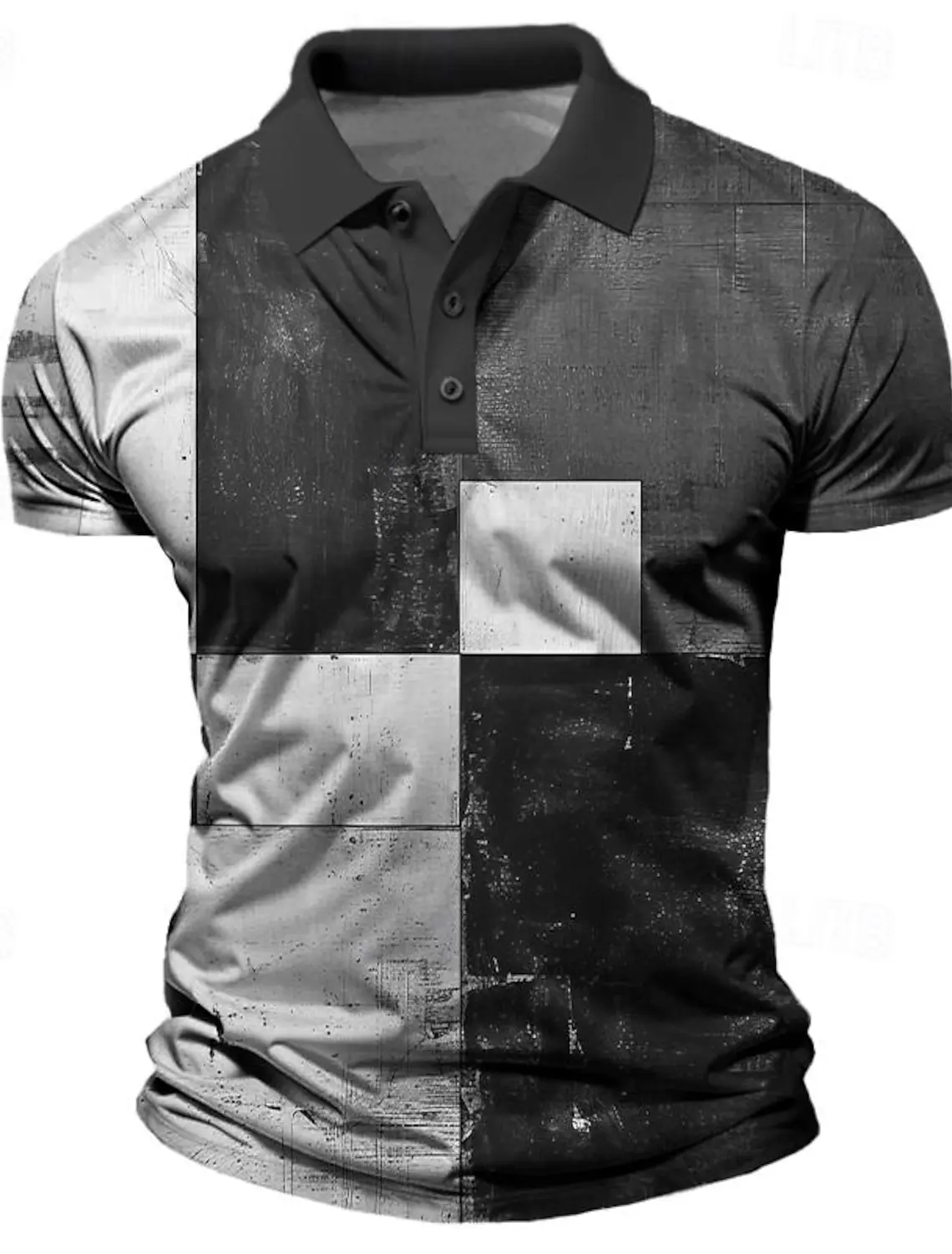 Men's Plaid Polo Shirts Golf Shirt Short Sleeve Polo Shirts Collared Shirts Vintage Casual Vacation Wear Formal Wear