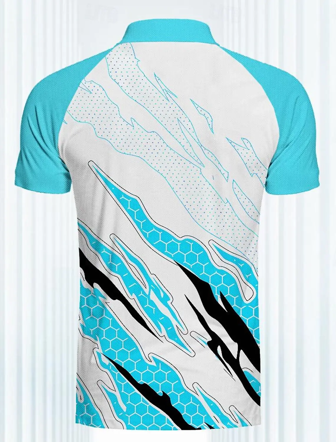 Line Wavy Men's Sportswear Printed Polo Shirt Outdoor Street Casual Short Sleeve Blue Orange Summer Spring Lapel Polo Shirt