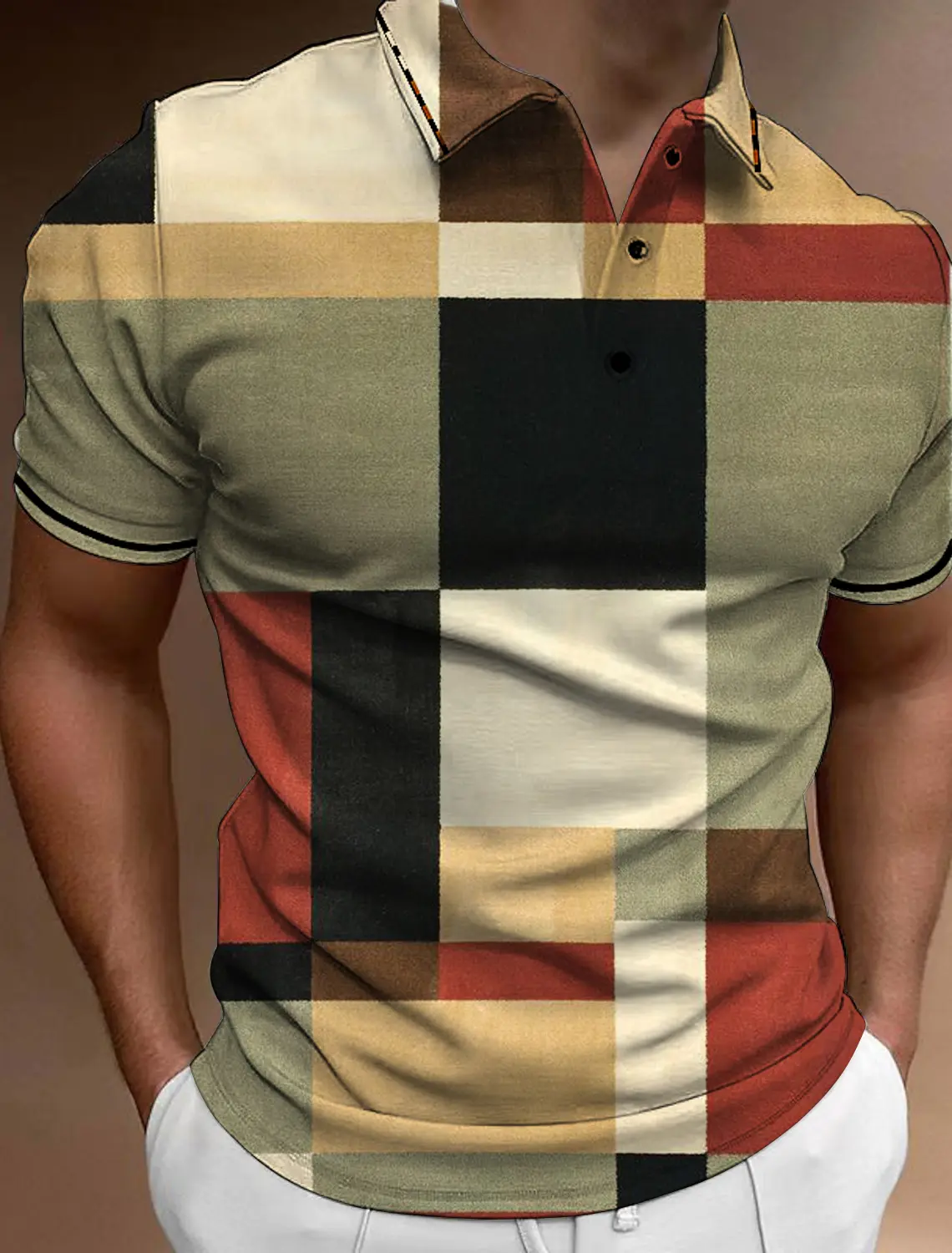 Fashion Men's Button Polo Shirts Casual Summer Short Sleeve Men Male Polo Tee Shirt Men Tops Street Mans Golf Clothing Clothes