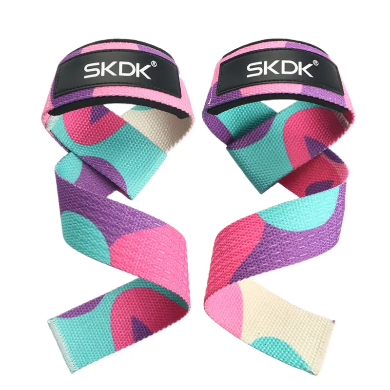 Weightlifting Strap with Wrist Band Gym Grip Bands Fitness Powerlifting Strength Weight Training Exercise Protection Wrist Strap