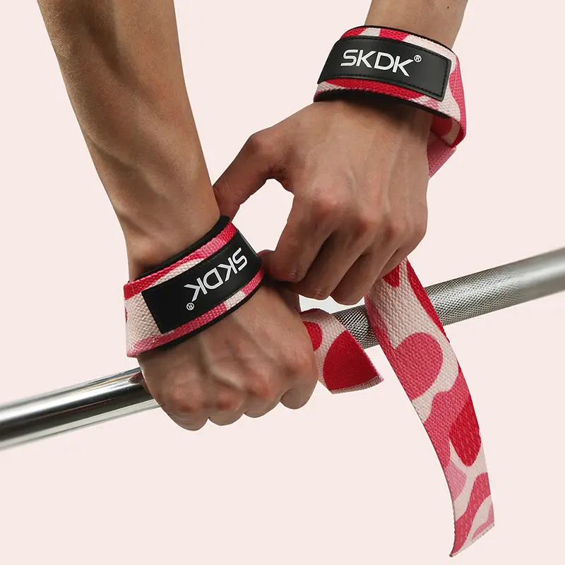 Weightlifting Strap with Wrist Band Gym Grip Bands Fitness Powerlifting Strength Weight Training Exercise Protection Wrist Strap