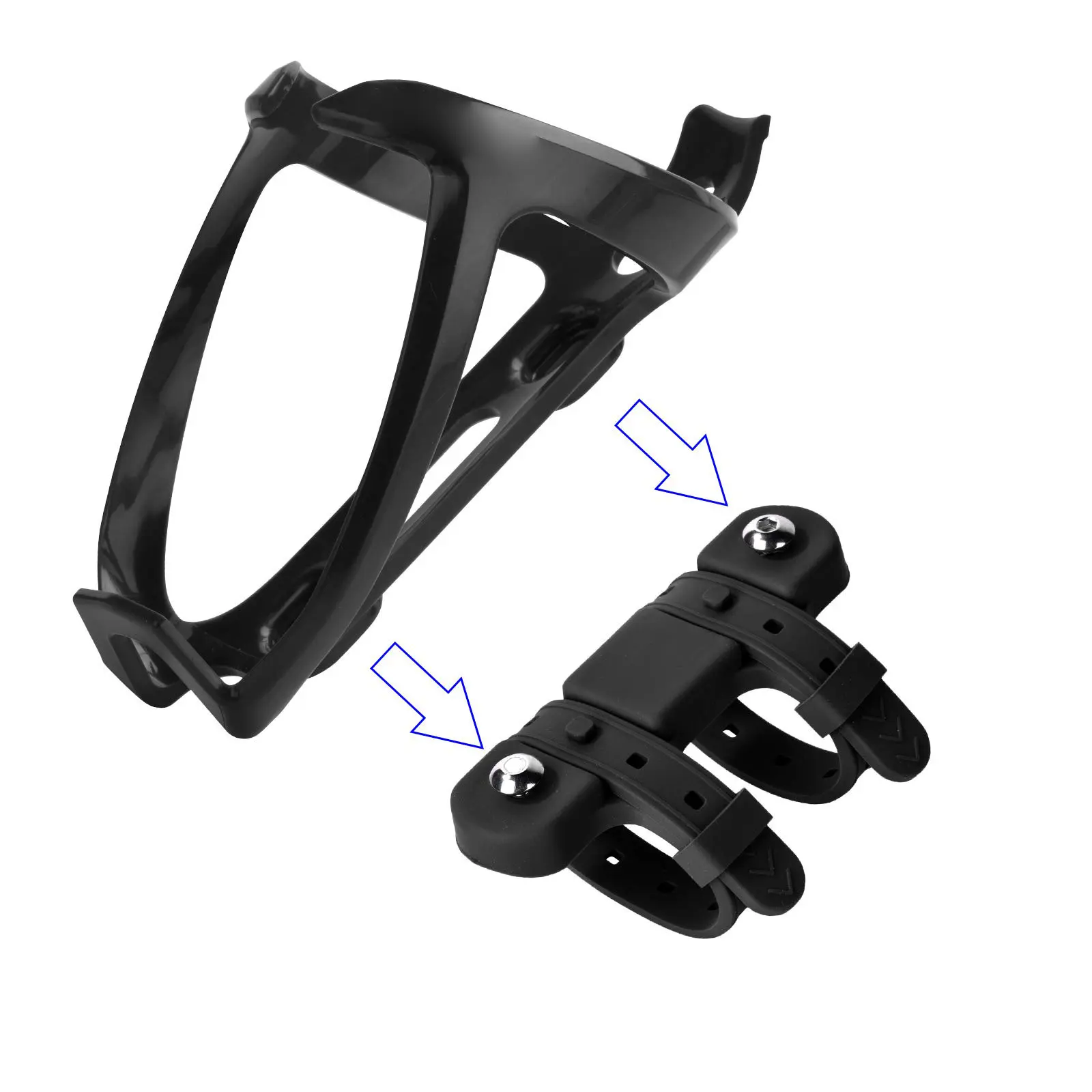 Bike Bottle Cage Mounting Base Adaptor For Handlebar SeatPost Fork Frame Install Bicycle Bottle Cage Holder Cycling Accessories