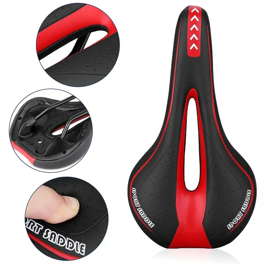 Bike Seat Comfortable Bicycle Saddle with Ergonomic Zone for Men & Women Bike Saddle Universal Fit For BMX, MTB & Road Bike