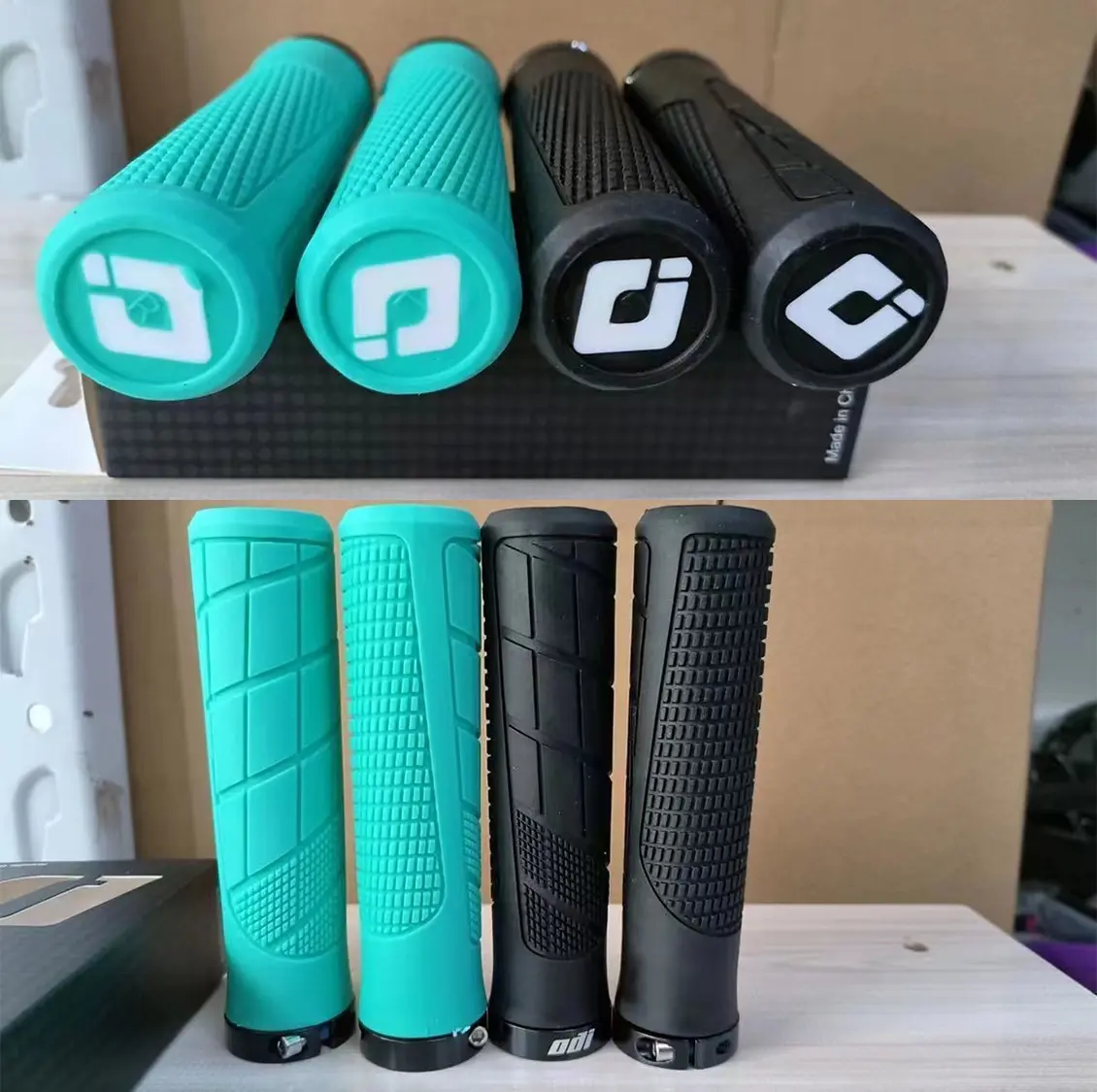 1Pair ODI Bicycle Grips For Mountain Bike Handlebar Cuffs Cover Anti-Slip Lockable Grips Bike Fists Cycling Part Accessories